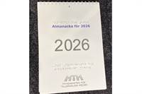 Bild Väggalmanacka för år 2026 - synanpassat av MTM