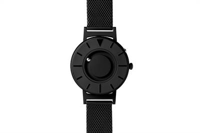 Bild Armbandsur Bradley Black 36mm svart flätat metallarmband