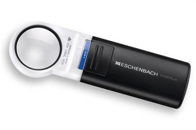 Bild Ljuslupp 10x förstoring 38dpt 35 mm Eschenbach mobiluxLED