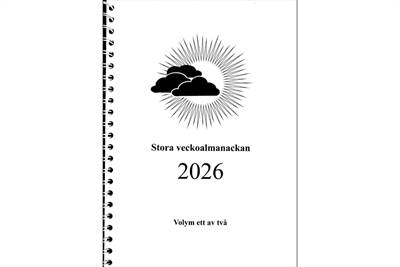 Bild Almanacka A4 i punktskrift för år 2026