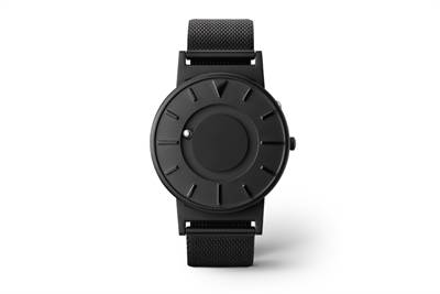 Bild Armbandsur Bradley Black svart flätat metallarmband