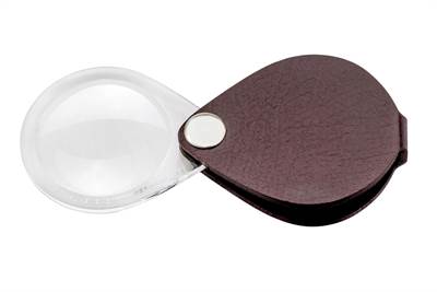 Bild Ficklupp 6x förstoring 24dpt 30 mm dia burgundy-röd Eschenbach