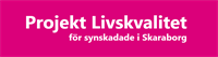 Logotyp för Projekt Livskvalitet för synskadade i Skaraborg